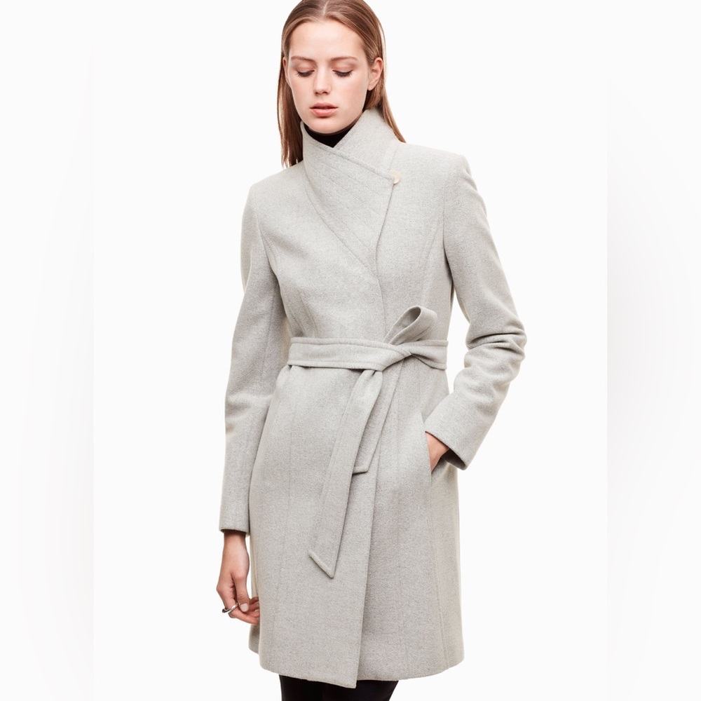 Aritzia Cristobal Wool Coat SMALL BLACK